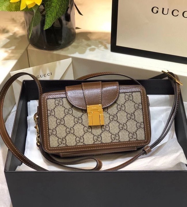 Gucci Horsebit 1955 mini bag 614368 brown HY20492jo45