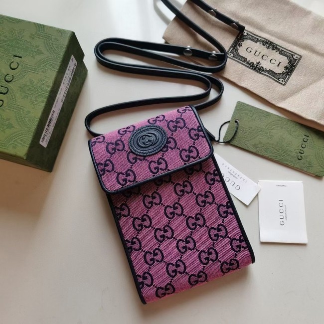 Gucci Horsebit 1955 mini bag 657582 pink HY19651OG45