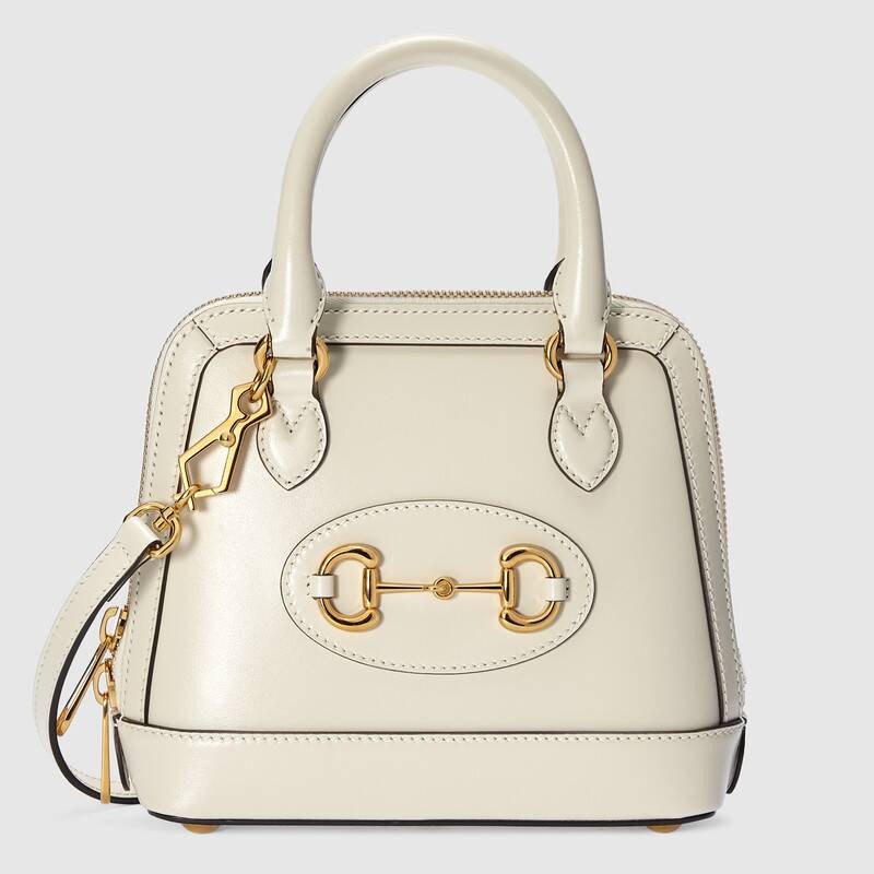 Gucci Horsebit 1955 mini top handle bag 640716 white HY13788ta99