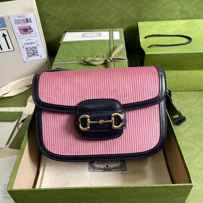 Gucci Horsebit 1955 small bag 602204 pink HY18267su78