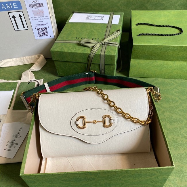 Gucci Horsebit 1955 small bag 677286 white HY13412uk46