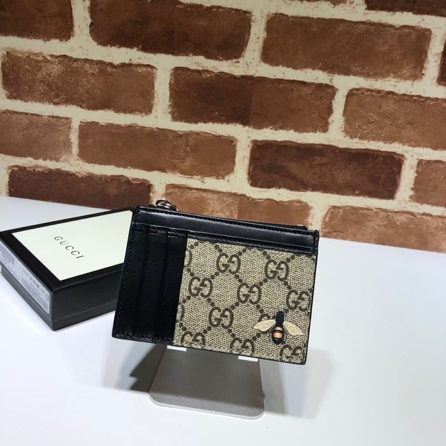 Gucci Neo Vintage GG Supreme card case 597555 Black HY14545oJ62