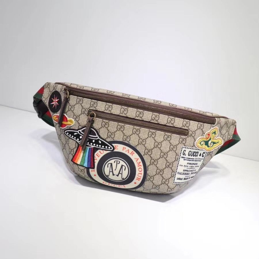Gucci Night Courrier soft GG Supreme Original Qaility belt bag 529711 brown HY10344fj51