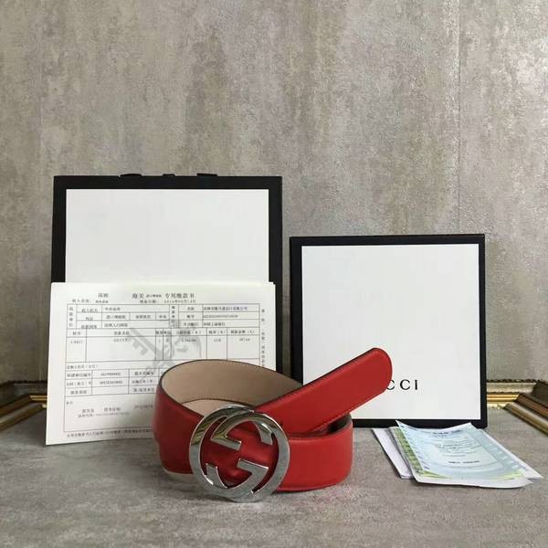 Gucci Original Calf Leather 4.0CM Belt 68885B HY19338Pf97