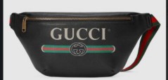 Gucci Original Calfskin Leather Pocket 493869 Black HY26710Wi77