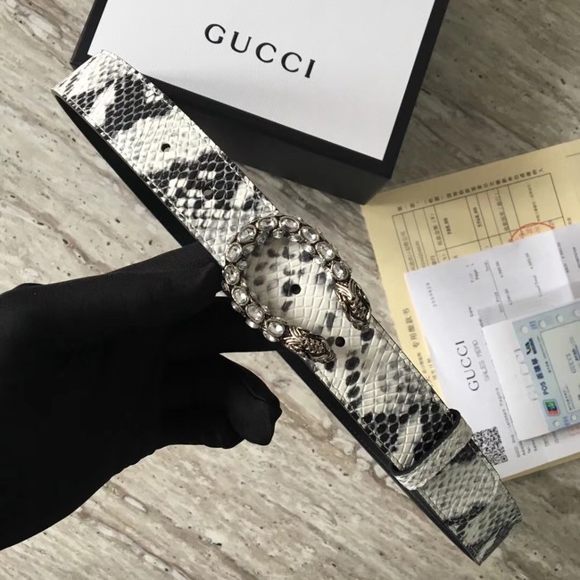 Gucci Snakeskin belt with Horsebit A488940 HY16807su78