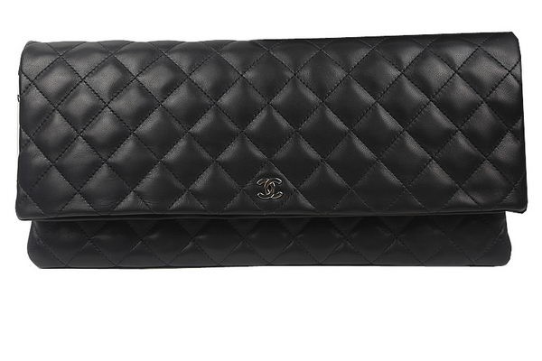 High Quality Chanel Clutch Original Sheepskin Leather A82087 Black HY21462BH97