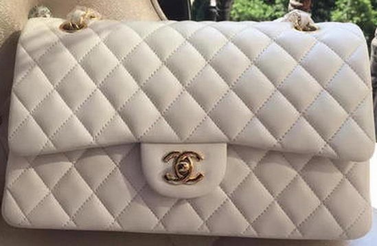 High Quality Imitation Chanel 2.55 Series Flap Bag White Original Leather A01112 Gold HY17326wn47