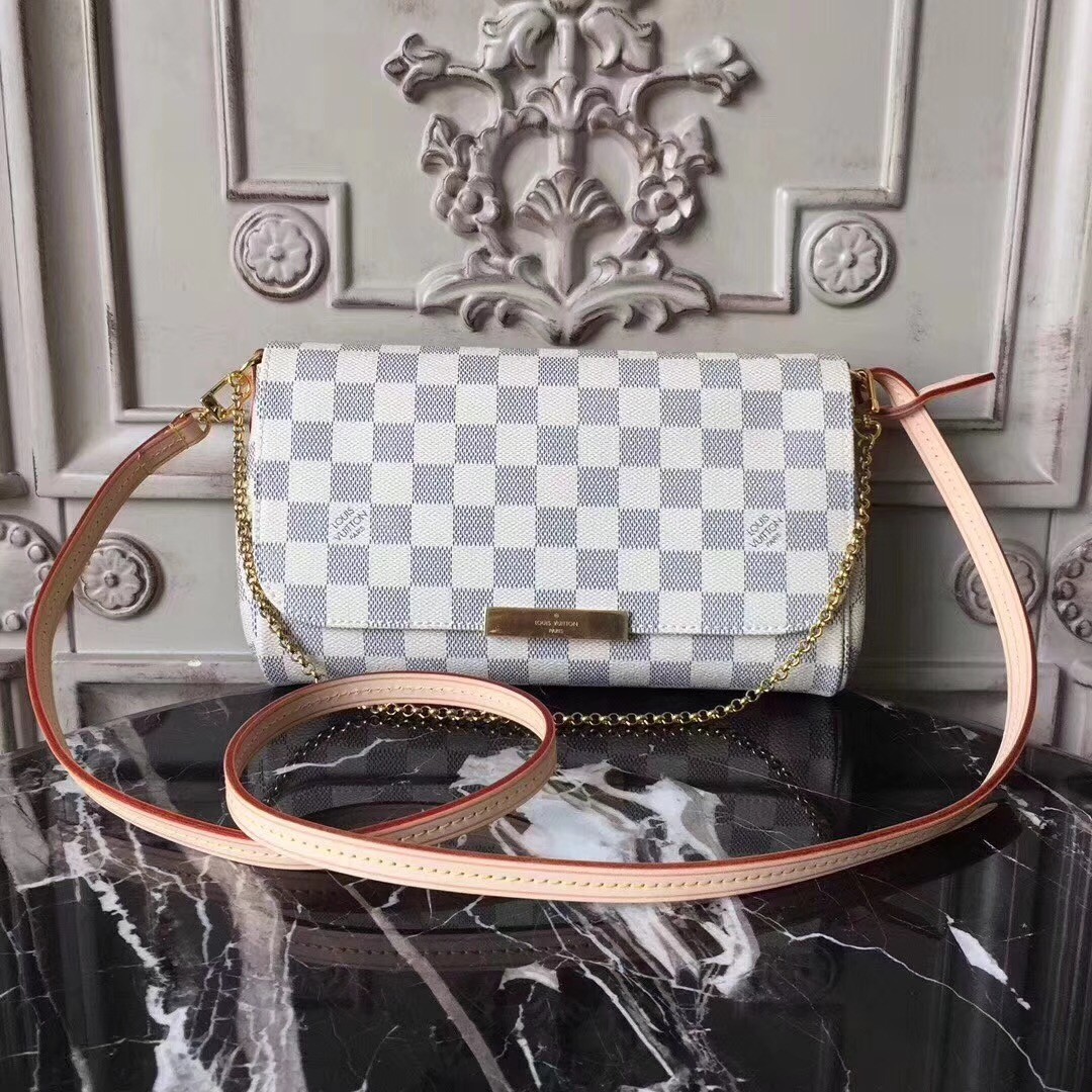 High Quality Imitation Louis vuitton original favorite damier azur canvas handbags M40718 HY751Vu82