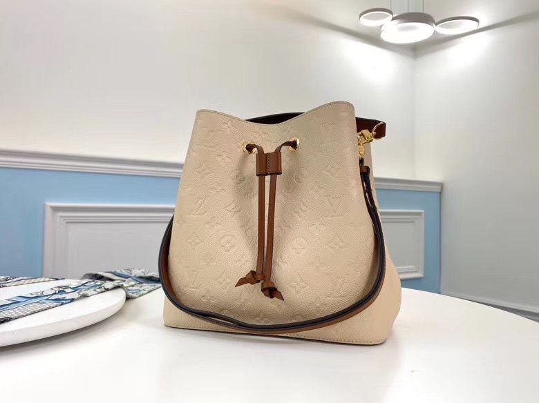 High Quality Louis Vuitton Monogram Empreinte Neonoe Original Leather M45256 Cream HY3336pR54