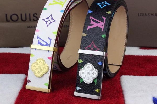 High Quality Louis Vuitton Monogram Multicolore Belt LV2935 White HY25966pR54