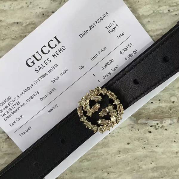 High Quality Replica Gucci 2.5cm Original Leather Belt 17418C HY1284aR54