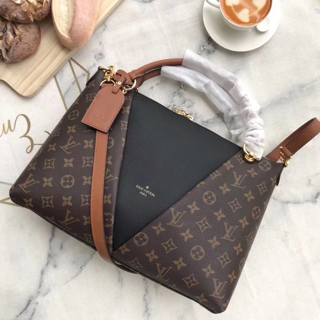 Hot Louis Vuitton Monogram Canvas original V TOTE MM M43949 black HY11045cT87