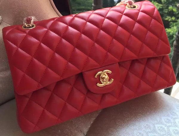 Imitation Chanel 2.55 Series Flap Bag Red Original Leather A01112 Gold HY24479lH78