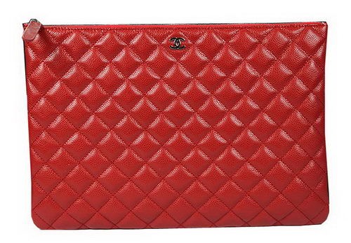 Imitation Chanel A69254 A69253 Clutch Bag Original Cannage Pattern Leather Red HY4257Oz49