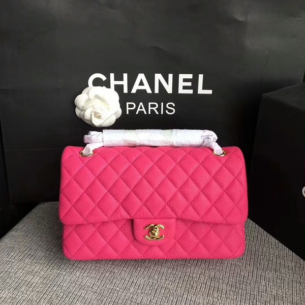 Imitation Chanel Flap Shoulder Bags Original Deerskin Leather CF1112 Peach HY26267SU58