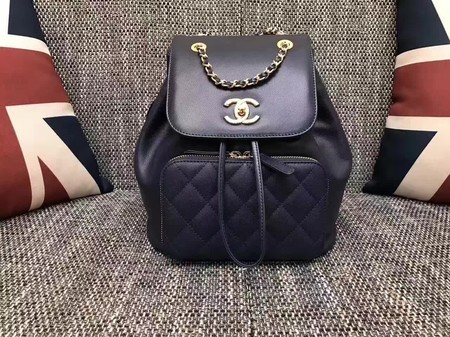 Imitation Chanel Original Leather Backpack CHA2590 Black HY1590KV93