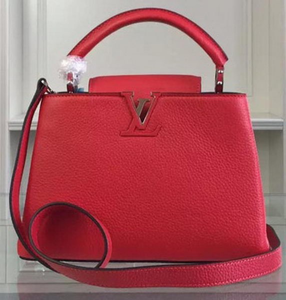 Imitation Fashion Louis Vuitton Original Taurillon Leather CAPUCINES BB Bag M90294 Red HY7239kd19