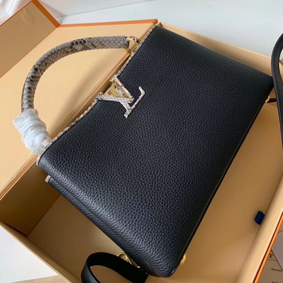 Imitation High Quality Louis Vuitton Original CAPUCINES PM M94586 Black HY24513HH94