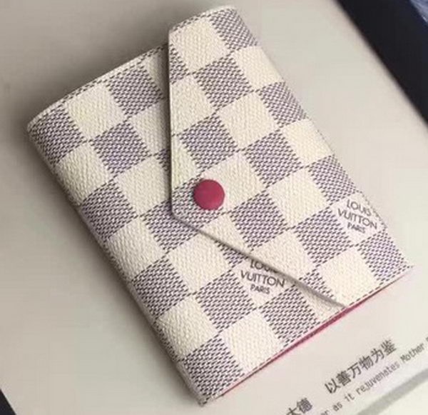 Imitation Louis Vuitton Damier Azur Canvas VICTORINE WALLET N58114 Red HY1484lH78