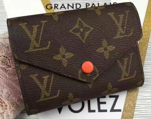 Imitation Louis Vuitton Monogram Canvas Victorine Wallet M62360 Orange HY14576sJ18