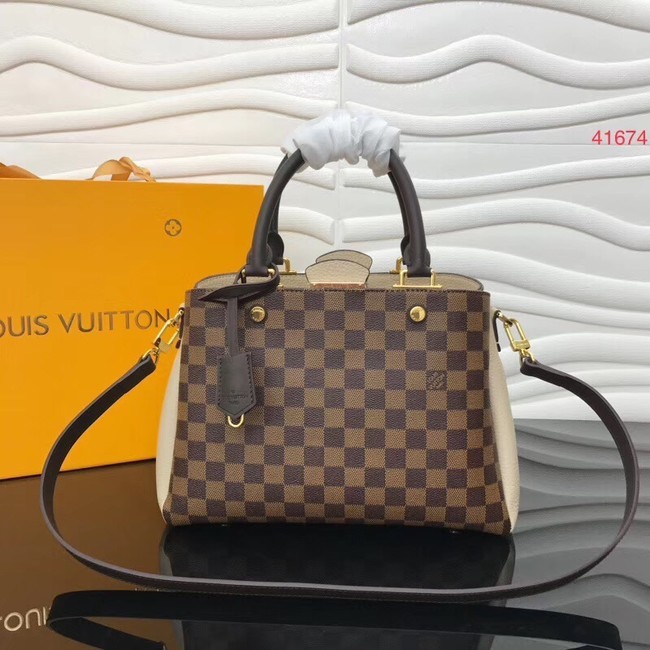 Imitation Louis Vuitton Original Damier Ebene Canvas M41674 cream HY3705Nj42
