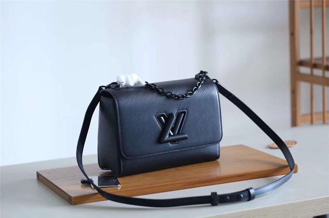 Imitation Louis vuitton original epi leather TWIST MM M53236 black HY20050zn33