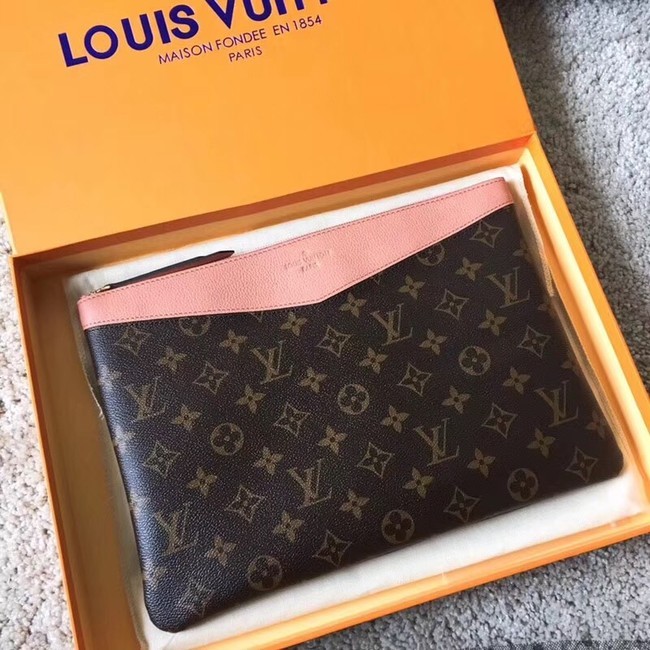 Imitation Louis vuitton original Monogram Canvas DAILY POUCH M62048 pink HY12540KV93