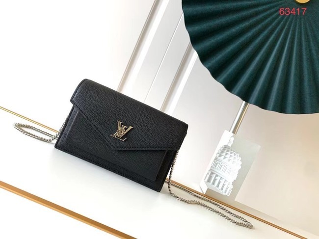 Imitation Louis Vuitton Original MYLOCKME Chain Bag M63471 black HY21225Nj42