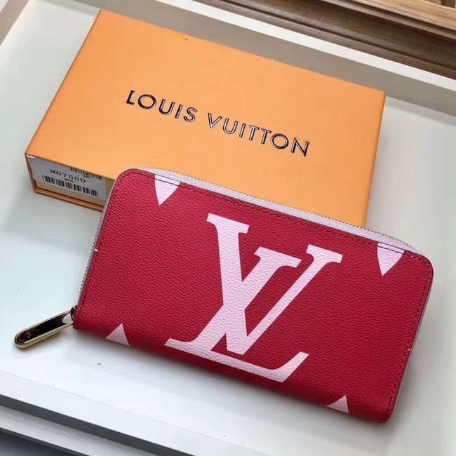 Imitation Louis Vuitton Original ZIPPY WALLET M67550 Rouge HY23028uq94
