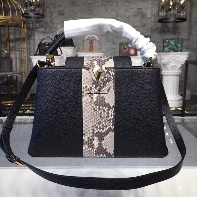 Imitation Top Louis vuitton original CAPUCINES N94220 BLACK HY21577tr16