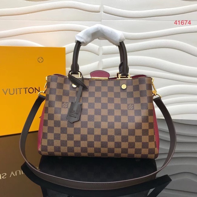 Imitation Top Louis Vuitton Original Damier Ebene Canvas M41674 Bordeaux HY13547tr16