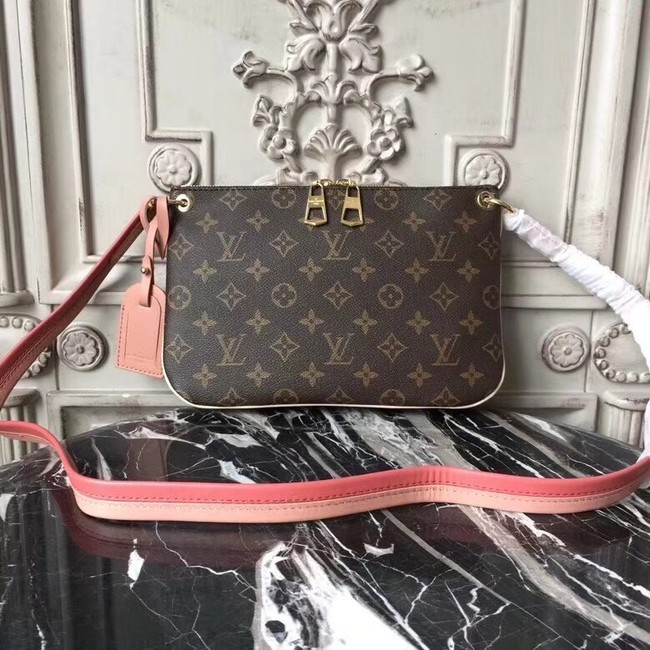 Knockoff Best Louis vuitton lorette Original monogram canvas handbags M44053 pink HY11596sm35