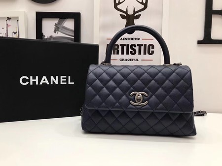 Knockoff Chanel Classic Red Top Handle Bag Royal Original Leather A92991 Silver HY21930Lg61