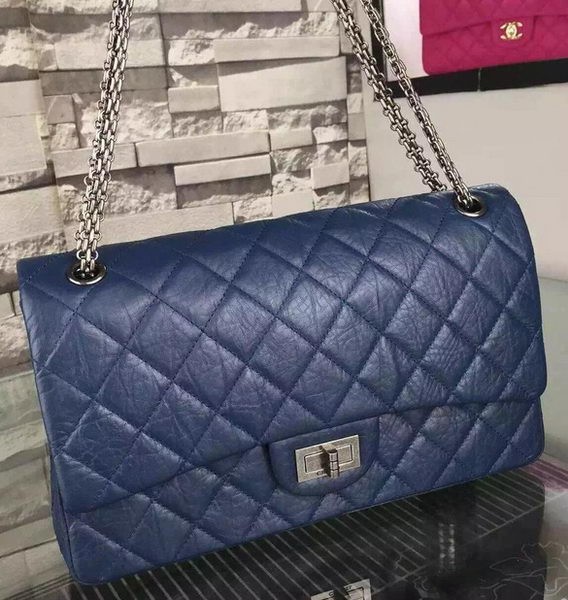 Knockoff Chanel Jumbo Classic Flap Bag Black Original Calfskin Leather CHA6212 Blue HY8142iV87