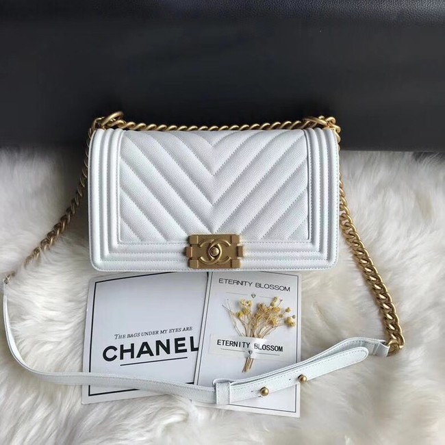 Knockoff Chanel Leboy Original Caviar leather Shoulder Bag A67086 white gold chain HY13422yK94