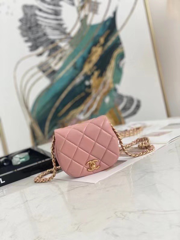 Knockoff Chanel mini Flap Shoulder Bag Original leather AP2344 pink HY5619vf92
