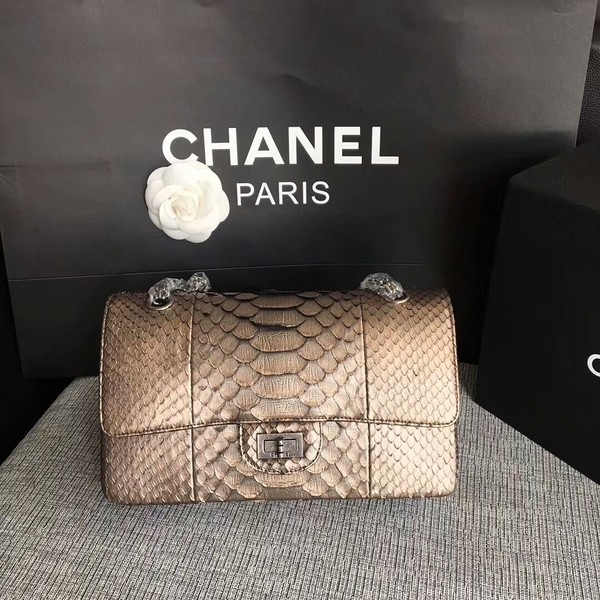 Knockoff Chanel Original Python Leather Shoulder Bag CF1112A HY10137yK94