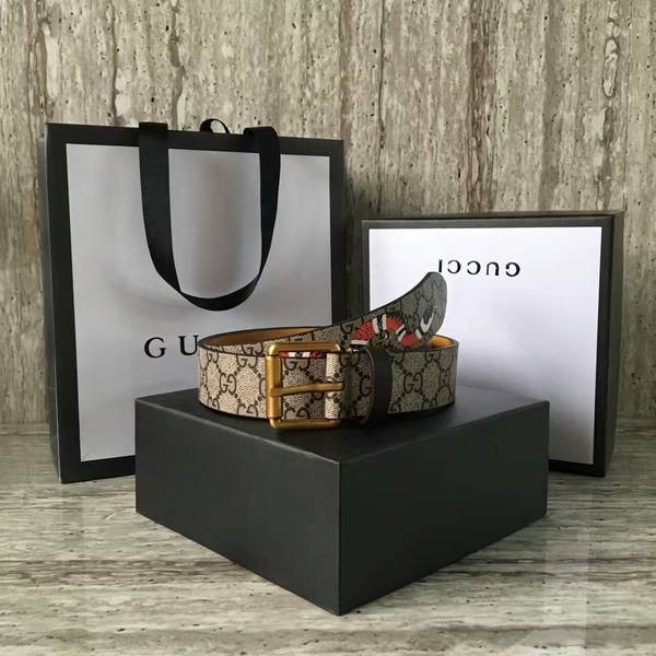 Knockoff Gucci 4.0cm Original Suede Leather Belt 17418D HY20118WW40