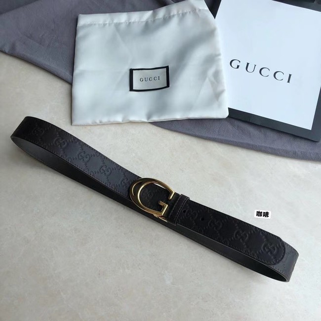 Knockoff Gucci Original Calf Leather 35MM 3306-24 HY16455Lg61