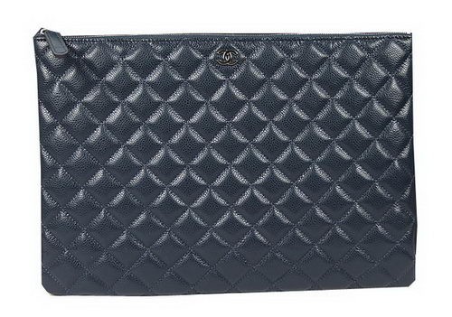 Knockoff High Quality Chanel A69254 A69253 Clutch Bag Original Cannage Pattern Leather Royal HY18807Lg12