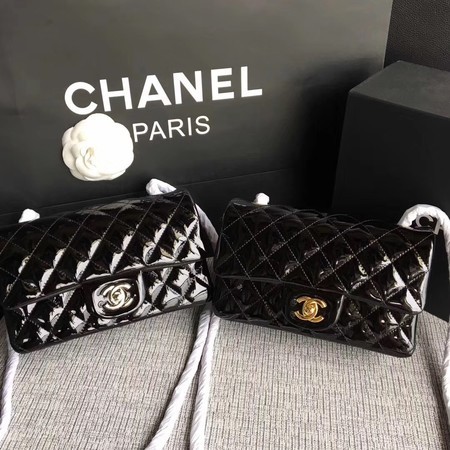 Knockoff High Quality Chanel Classic Flap mini Bag Original Leather A1117 Black HY15522Lg12
