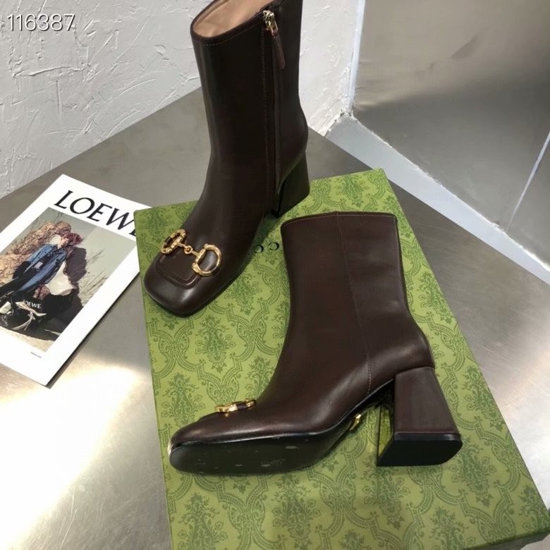Knockoff High Quality Gucci Womens ankle boot with Horsebit GG1733LS-2 HY24301FA65