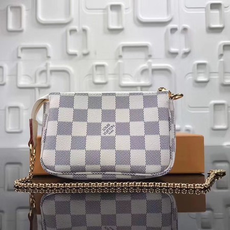Knockoff Louis Vuitton Original Damier Azur Canvas MINI POCHETTE ACCESSORIES N58009 HY6638JF45