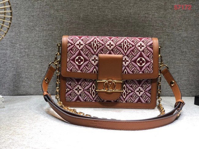 Knockoff Louis Vuitton SINCE 1854 DAUPHINE M57171 Bordeaux HY22896tU76
