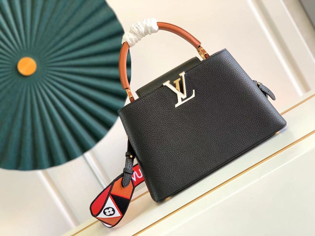 Louis Vuitton CAPUCINES Original Leather PM M59020 Black HY21459Gw67