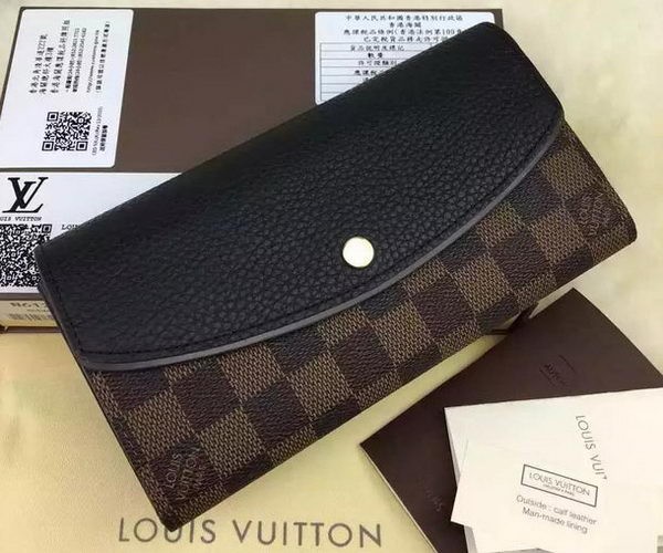 Louis Vuitton Damier Ebene Canvas NORMANDY WALLET N61261 HY7654oK58