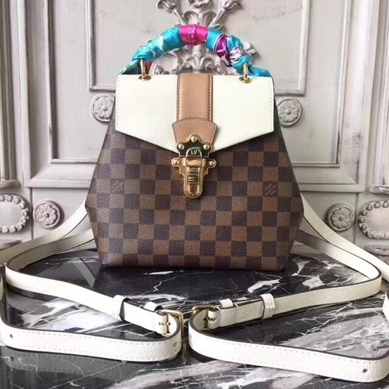 Louis vuitton hot springs backpack Original leather CLAPTON 42259 cream HY13126TP23