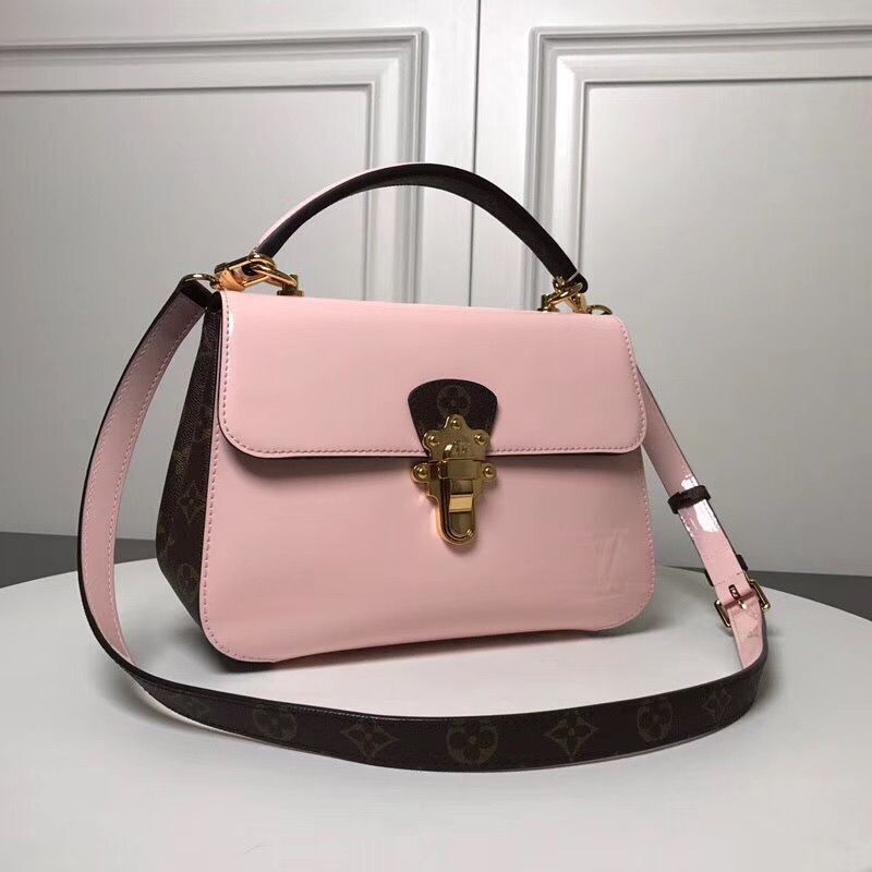 Louis Vuitton Monogram Canvas Cherrywood Original Patent Leather M53355 Pink HY8267Yf79