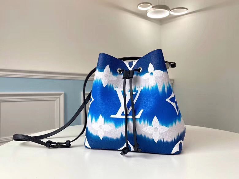 Louis Vuitton Monogram Canvas Neonoe Original Leather M45126 Blue HY2458Xw85